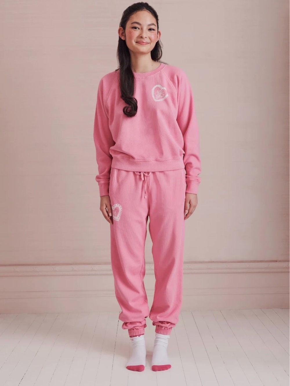 Loveshackfancy X Roller Rabbit matching set sweatsuit